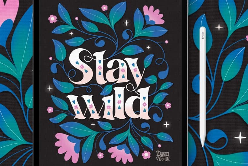 Botanical Serifs Lettering Art Tutorial. Follow along with my step-by-step video to create this gorgeous botanical art in Procreate!
